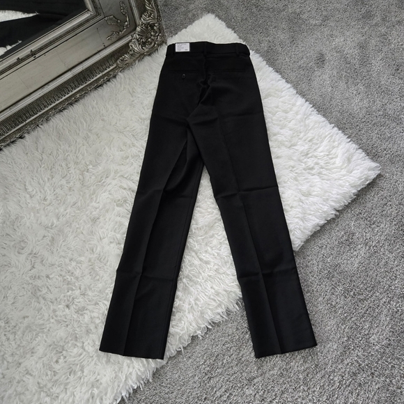 NEIL ALLYN “COMFORT POLY” FLAT FRONT WOMEN’S BLACK TUXEDO PANTS. Comfort Fit Wai - Picture 4 of 8